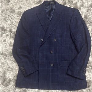 Lauren Ralph Lauren Men's Navy Double-Breasted Blazer…. stunning